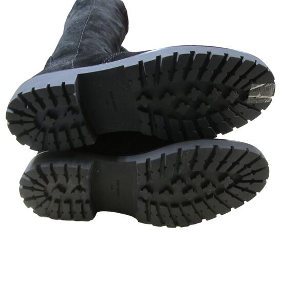 Tory Burch Miller Lug Sole Over The Knee Black Suede Boot Women's Size 6.5M NWOB - Picture 7 of 8